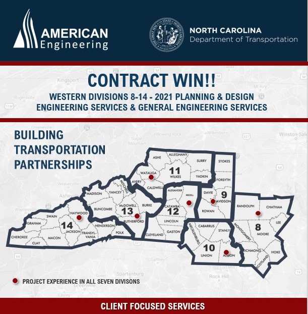 Contract Win! NCDOT Western Divisions 8-14