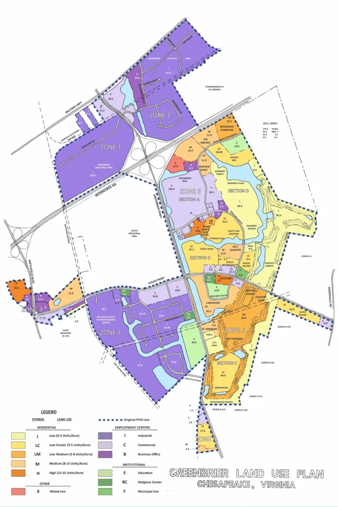 Greenbrier - Rezoning Map